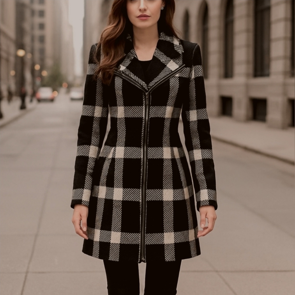 White House Black Market Trench Coat Size S